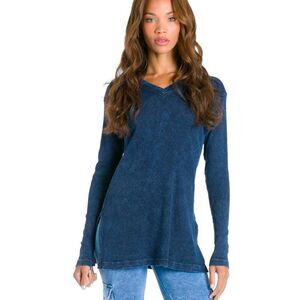 Hardtail Clothing 100% Cotton Vintage Rib Oversized Tunic Tee - Mineral Wash NWT